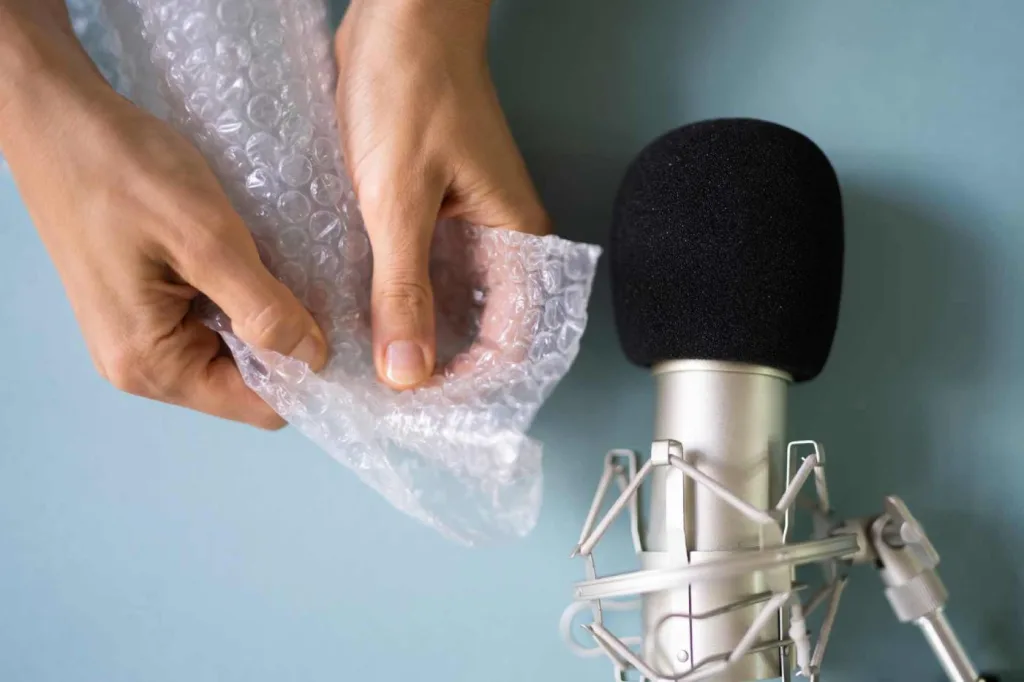 crinkling bubble wrap ASMR sound